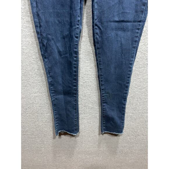 Free People Raw Hem High Rise Jegging Dark Blue Womens Size 30 - Picture 6 of 11